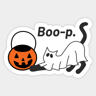 Boo-p Ghost Cat Sticker